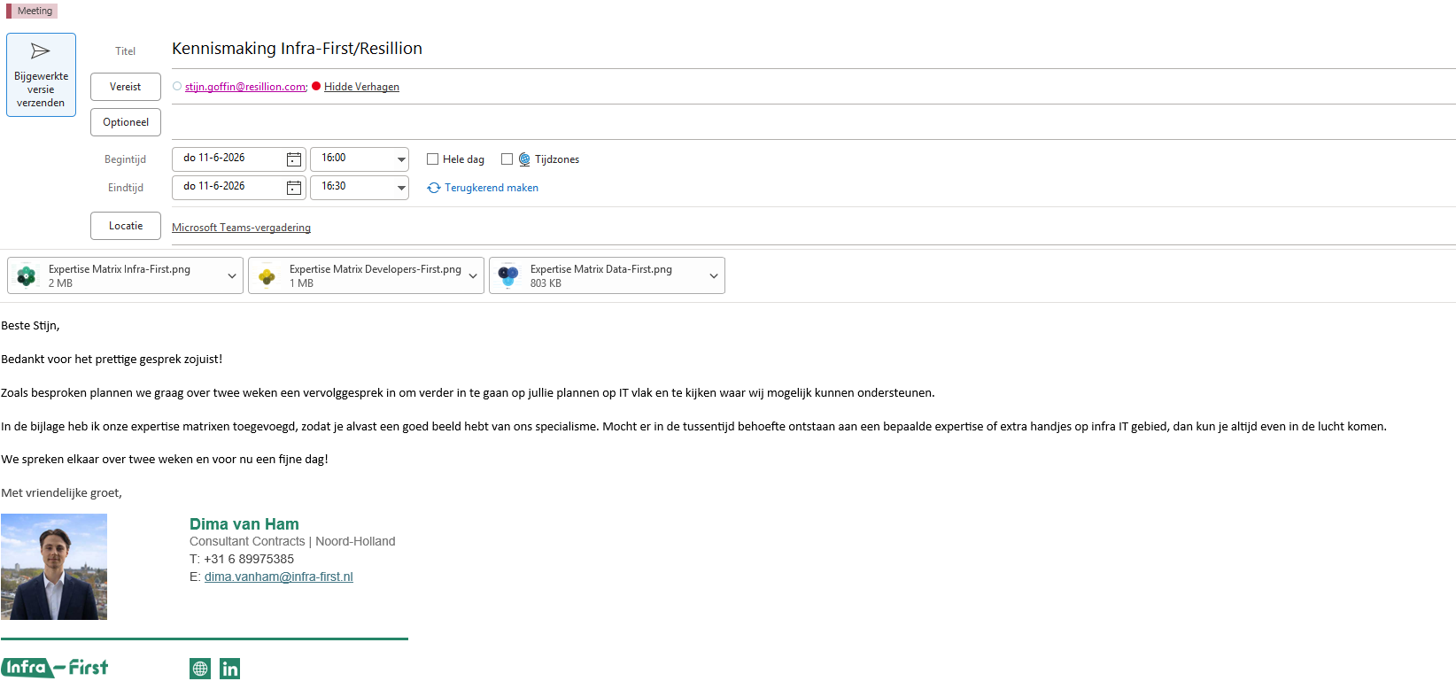 Online profiel en communicatiebewijs
